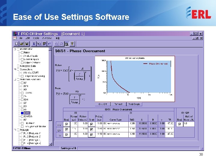 Ease of Use Settings Software 30 