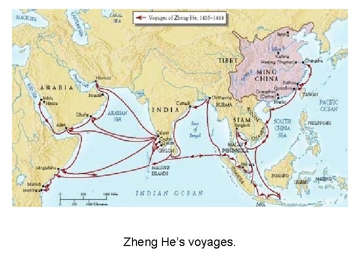 Zheng He’s voyages. 