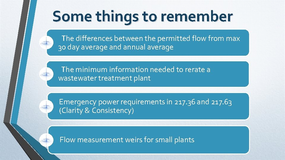Some things to remember The differences between the permitted flow from max 30 day Some things to remember The differences between the permitted flow from max 30 day
