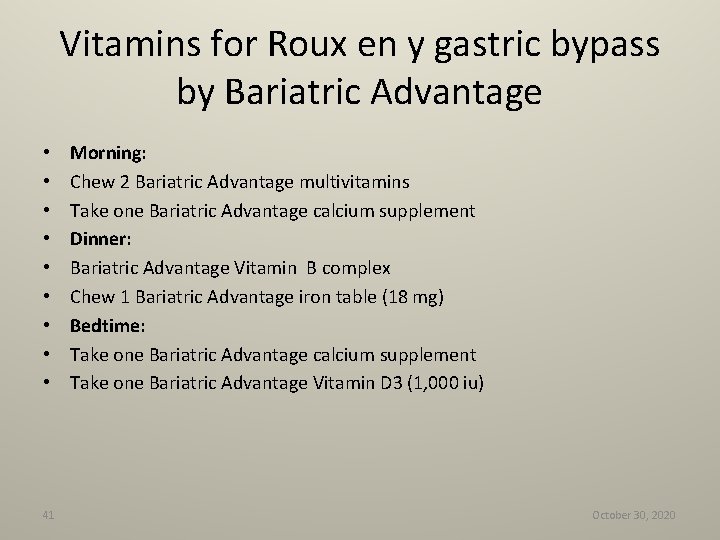 Vitamins for Roux en y gastric bypass by Bariatric Advantage • • • 41