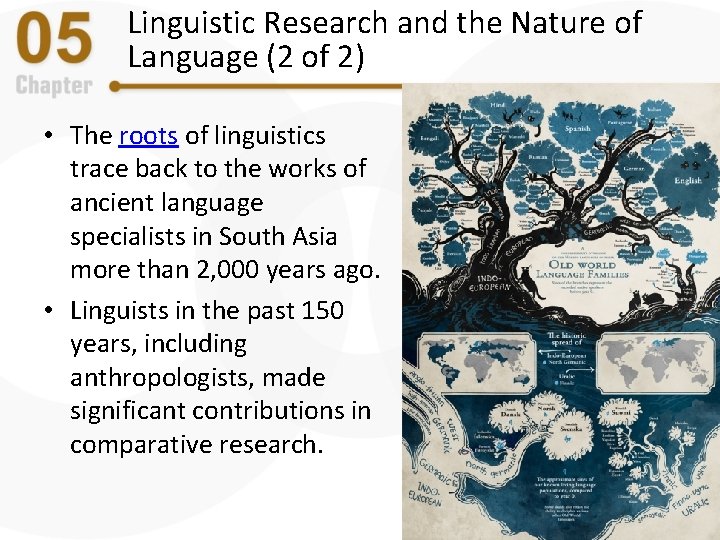Linguistic Research and the Nature of Language (2 of 2) • The roots of Linguistic Research and the Nature of Language (2 of 2) • The roots of