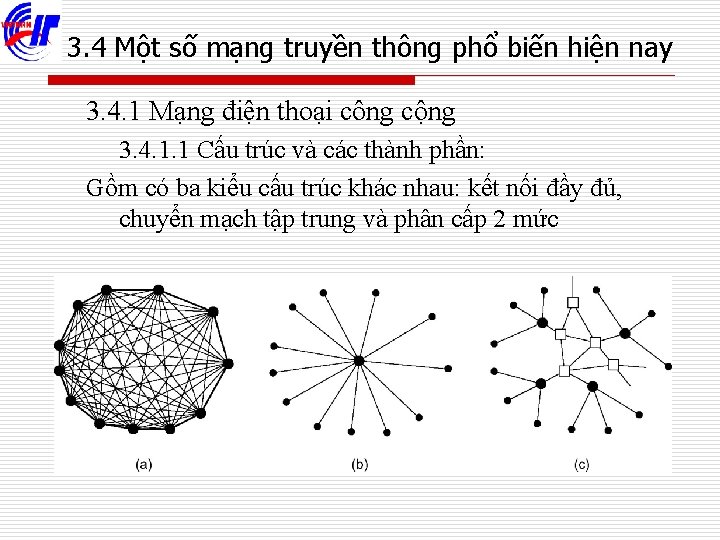 3. 4 Một số mạng truyền thông phổ biến hiện nay 3. 4. 1