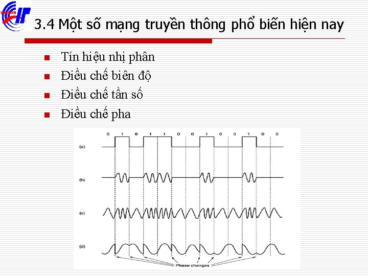 3. 4 Một số mạng truyền thông phổ biến hiện nay n n Tín