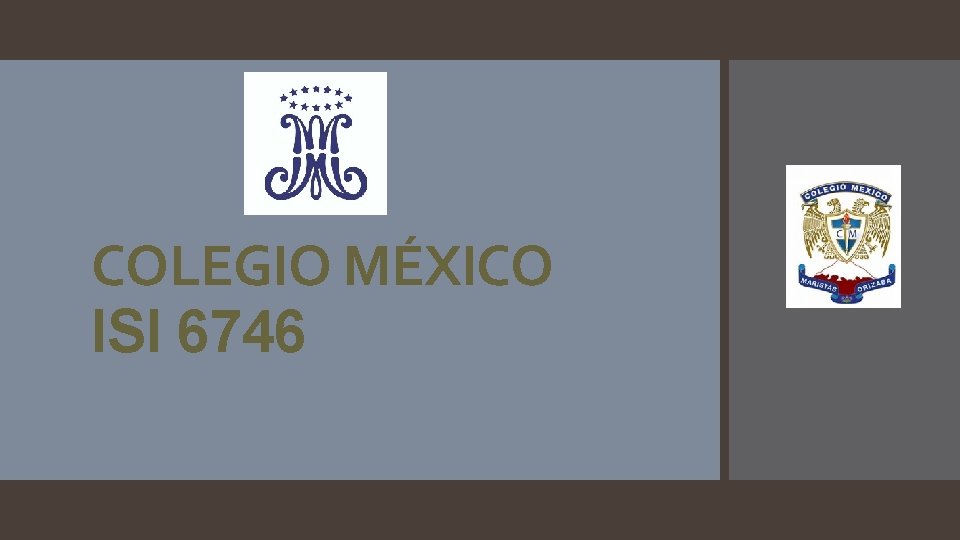 COLEGIO MÉXICO ISI 6746 