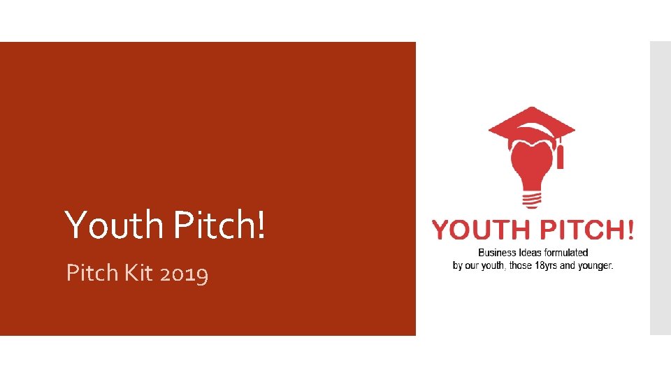 Youth Pitch! Pitch Kit 2019 