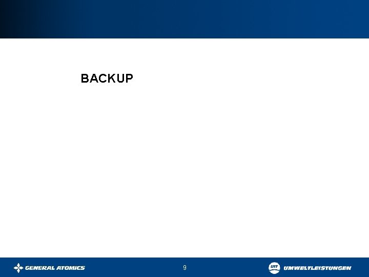 BACKUP 9 