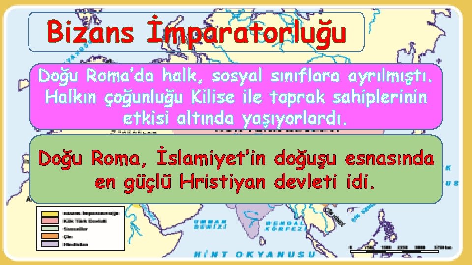 Bizans İmparatorluğu Doğu Roma’da halk, sosyal sınıflara ayrılmıştı. Halkın çoğunluğu Kilise ile toprak sahiplerinin