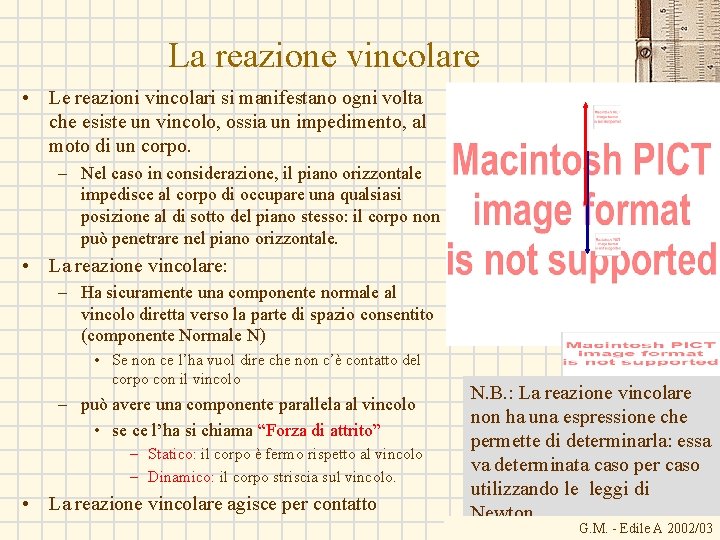 Come Si Calcola La Reazione Vincolare