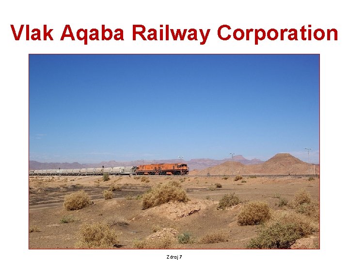 Vlak Aqaba Railway Corporation Zdroj 7 