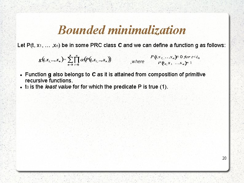 Primitive Recursive Functions Chapter 3 1 Preliminaries Partial