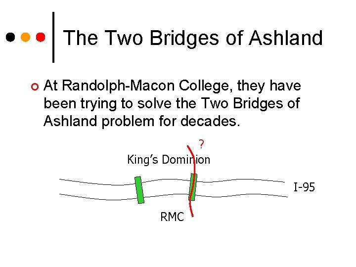 The Two Bridges of Ashland ¢ At Randolph-Macon College, they have been trying to