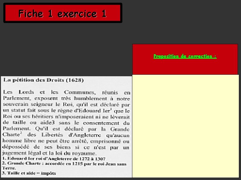 Fiche 1 exercice 1 Proposition de correction : 