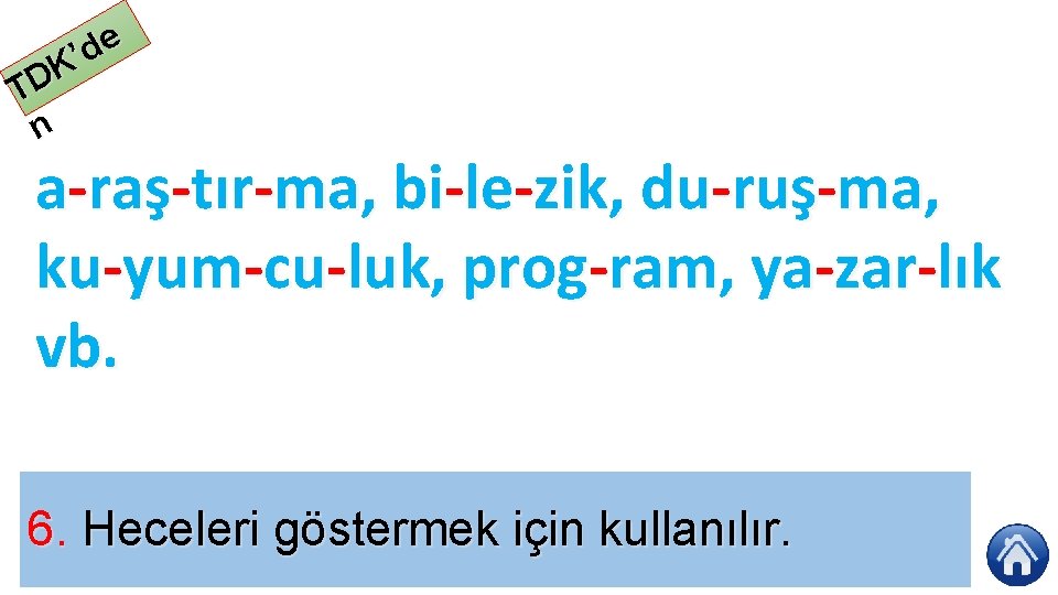 e d ’ K TD n a raş tır ma, bi le zik, du