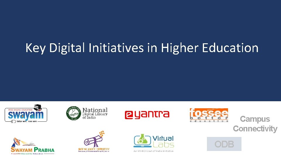  Key Digital Initiatives in Higher Education Campus Connectivity ODB 