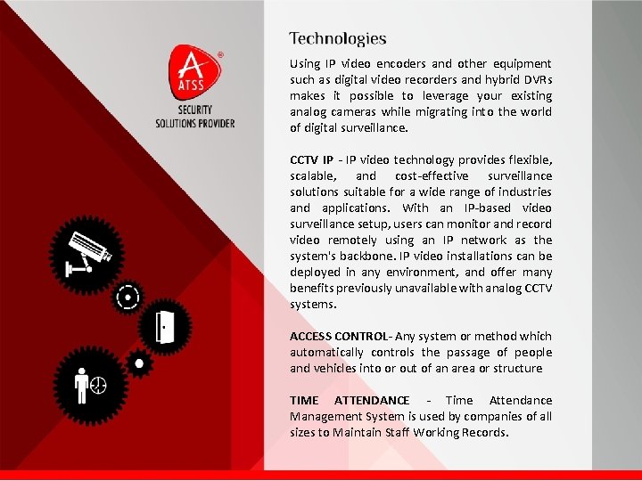 Using IP video encoders and other equipment such as digital video recorders and hybrid