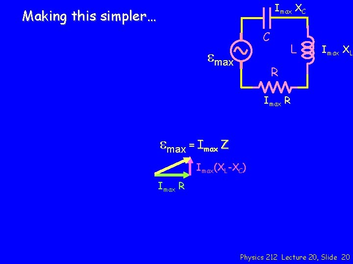 Imax XC Making this simpler… C emax L Imax XL R Imax R emax