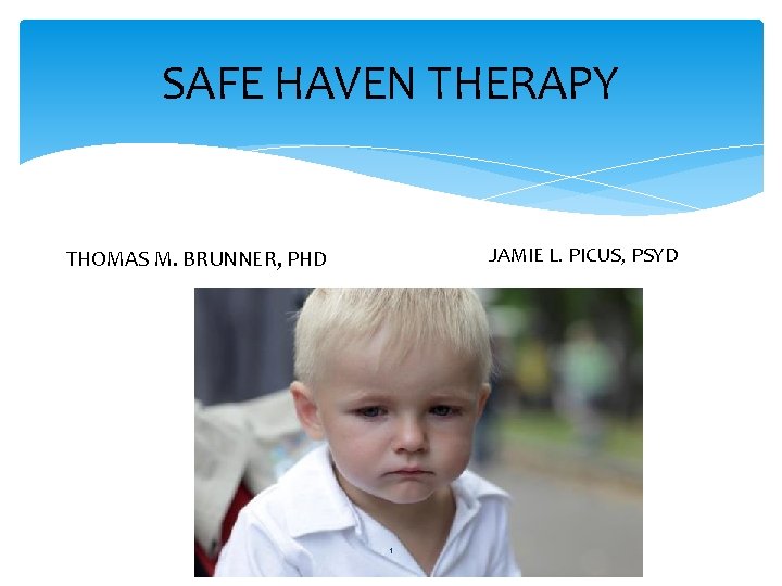 SAFE HAVEN THERAPY JAMIE L. PICUS, PSYD THOMAS M. BRUNNER, PHD 1 