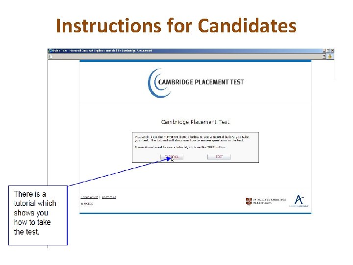 Instructions for Candidates 