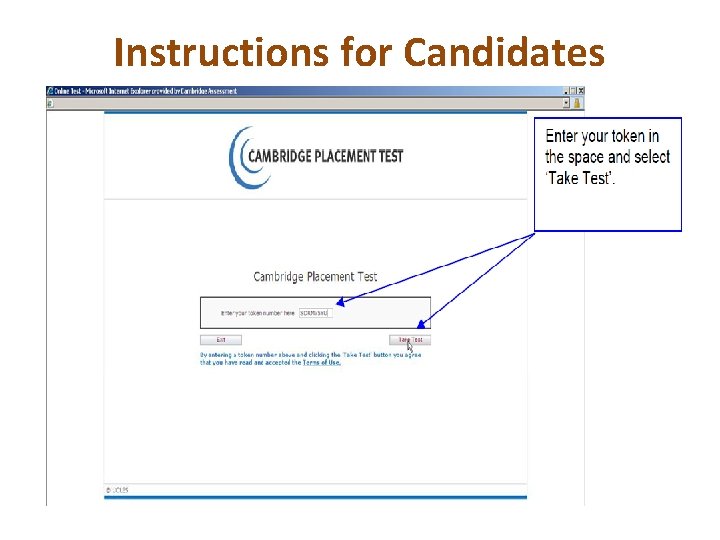 Instructions for Candidates 