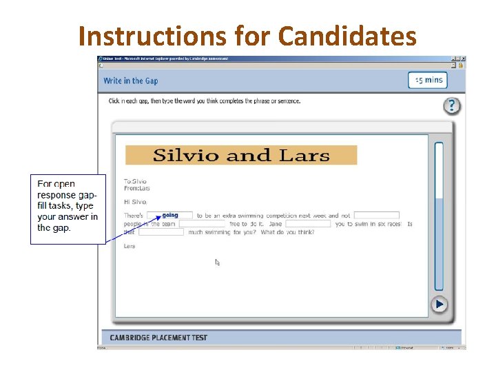 Instructions for Candidates 