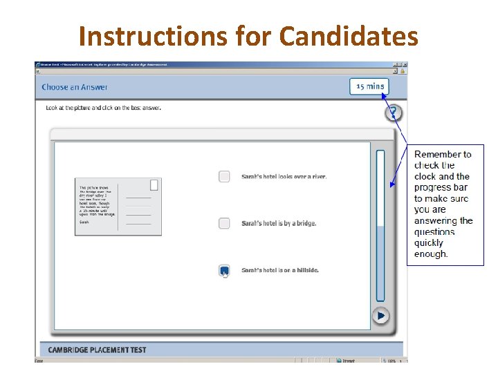 Instructions for Candidates 