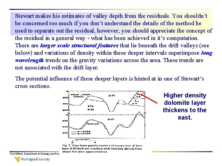 Stewart makes his estimates of valley depth from the residuals. You shouldn’t be concerned