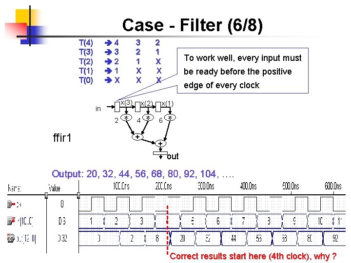Case - Filter (6/8) T(4) T(3) T(2) T(1) T(0) 4 3 2 1 X