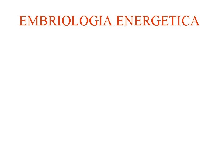 EMBRIOLOGIA ENERGETICA 