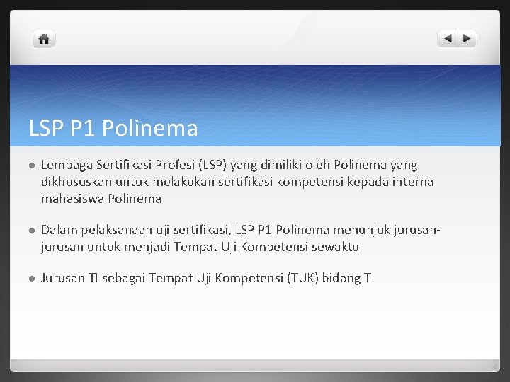 LSP P 1 Polinema l Lembaga Sertifikasi Profesi (LSP) yang dimiliki oleh Polinema yang