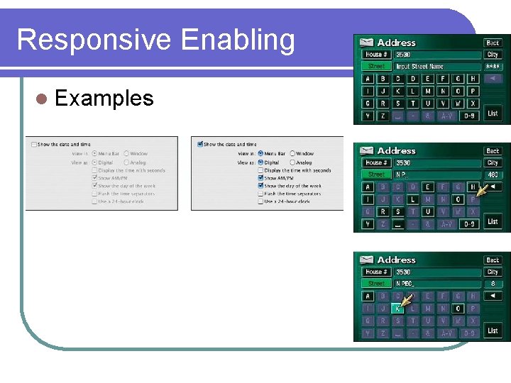 Responsive Enabling l Examples Responsive Enabling l Examples