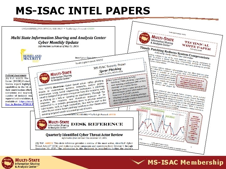 MS-ISAC INTEL PAPERS MS-ISAC Membership 