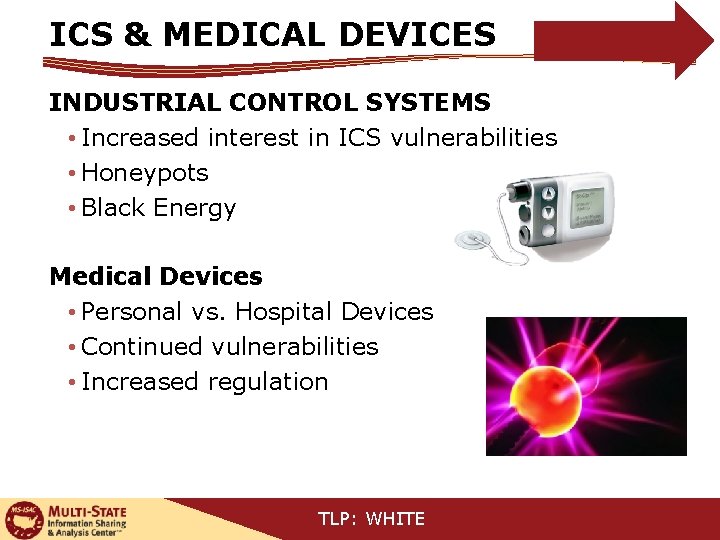 ICS & MEDICAL DEVICES INDUSTRIAL CONTROL SYSTEMS • Increased interest in ICS vulnerabilities •