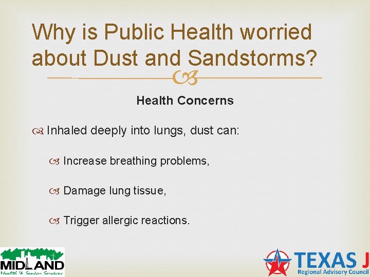 Why is Public Health worried about Dust and Sandstorms? Health Concerns Inhaled deeply into Why is Public Health worried about Dust and Sandstorms? Health Concerns Inhaled deeply into