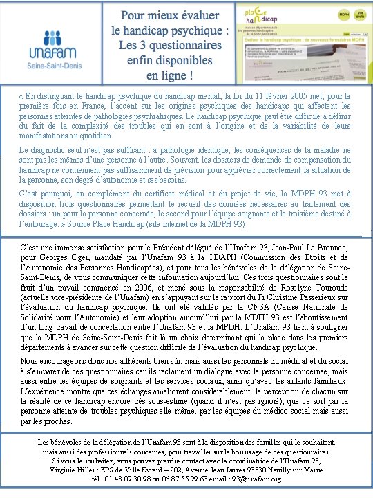  « En distinguant le handicap psychique du handicap mental, la loi du 11