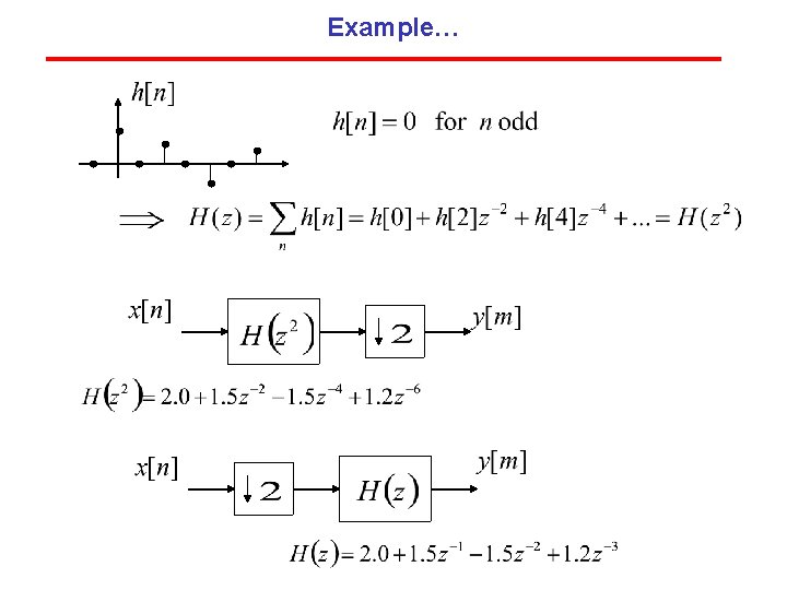 Example… Example…