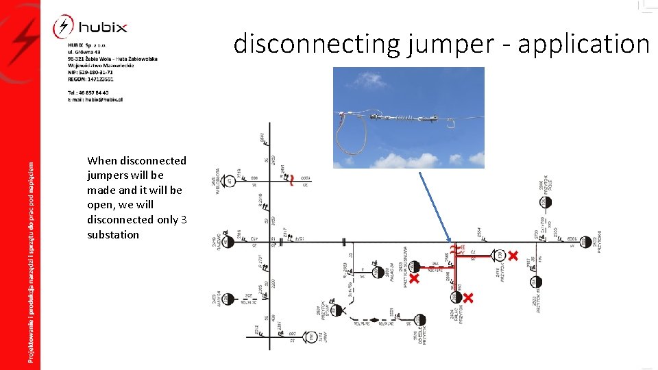 disconnecting jumper - application When disconnected jumpers will be made and it will be