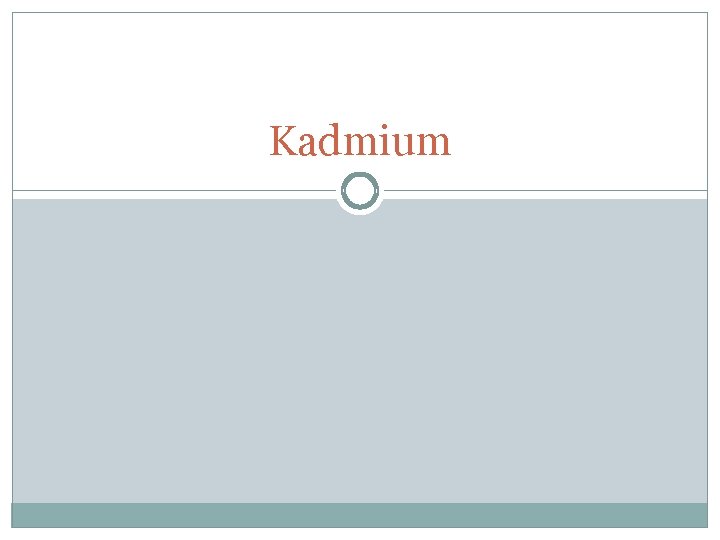 Kadmium 