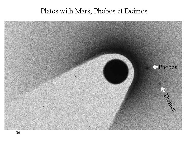 Plates with Mars, Phobos et Deimos Phobos os im De 26 