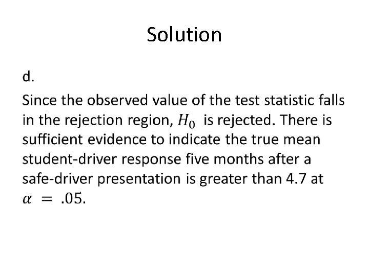 Solution • 