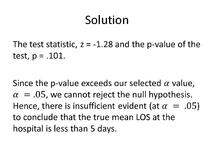 Solution • 
