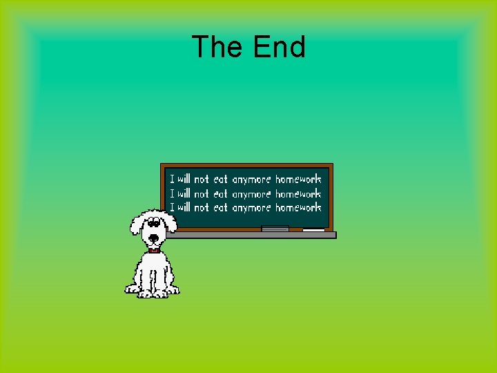 The End 