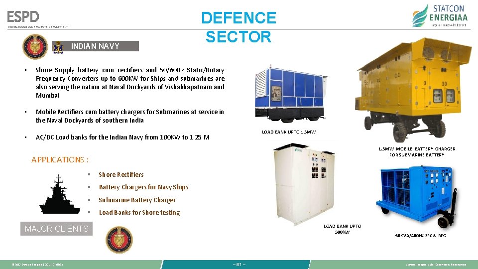 ESPD ENERGIAA SOLAR PROJECTS DEPARTMENT INDIAN NAVY DEFENCE SECTOR • Shore Supply battery cum ESPD ENERGIAA SOLAR PROJECTS DEPARTMENT INDIAN NAVY DEFENCE SECTOR • Shore Supply battery cum