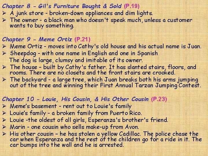Chapter 8 - Gil's Furniture Bought & Sold (P. 19) Ø A junk store Chapter 8 - Gil's Furniture Bought & Sold (P. 19) Ø A junk store