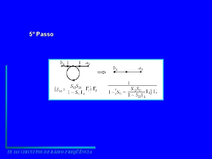 5° Passo TE 143 CIRCUITOS DE RÁDIO-FREQÜÊNCIA 5° Passo TE 143 CIRCUITOS DE RÁDIO-FREQÜÊNCIA