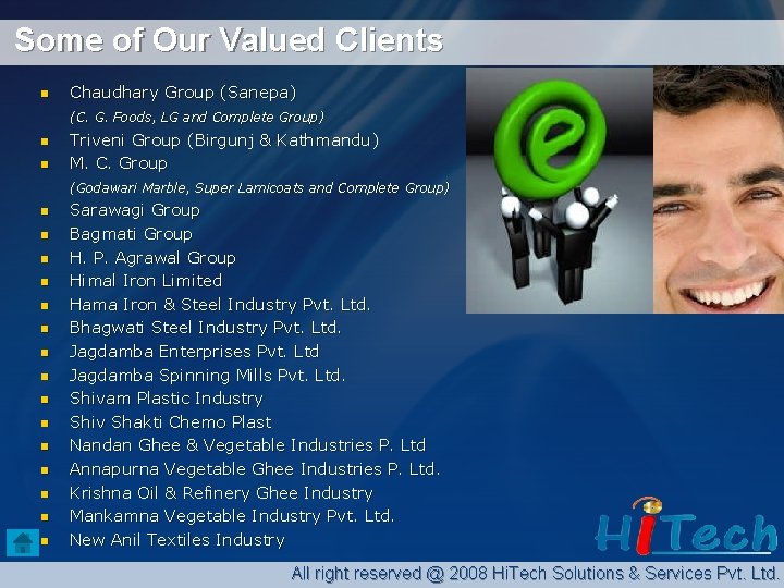 Some of Our Valued Clients n Chaudhary Group (Sanepa) (C. G. Foods, LG and