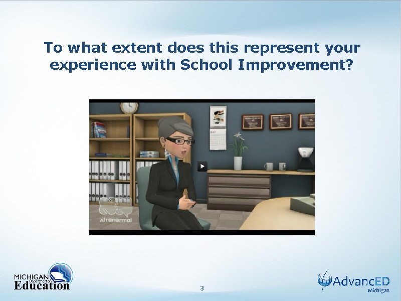 To what extent does this represent your experience with School Improvement? 3 