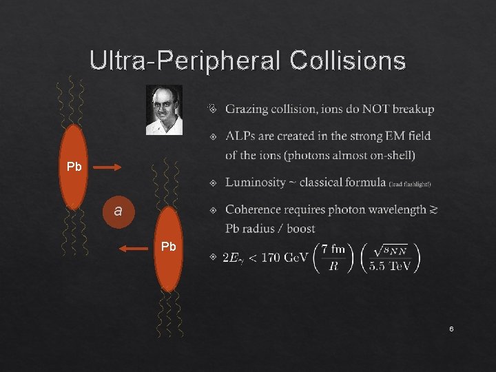 Ultra-Peripheral Collisions Pb a Pb 6 