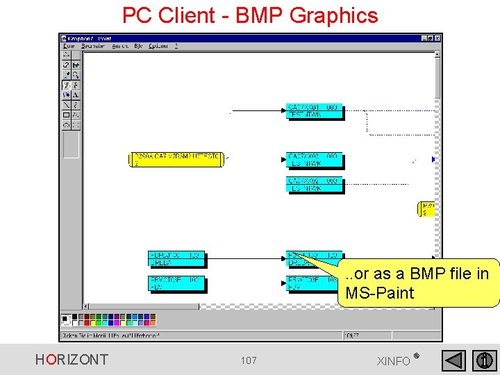 PC Client - BMP Graphics . . or as a BMP file in MS-Paint PC Client - BMP Graphics . . or as a BMP file in MS-Paint