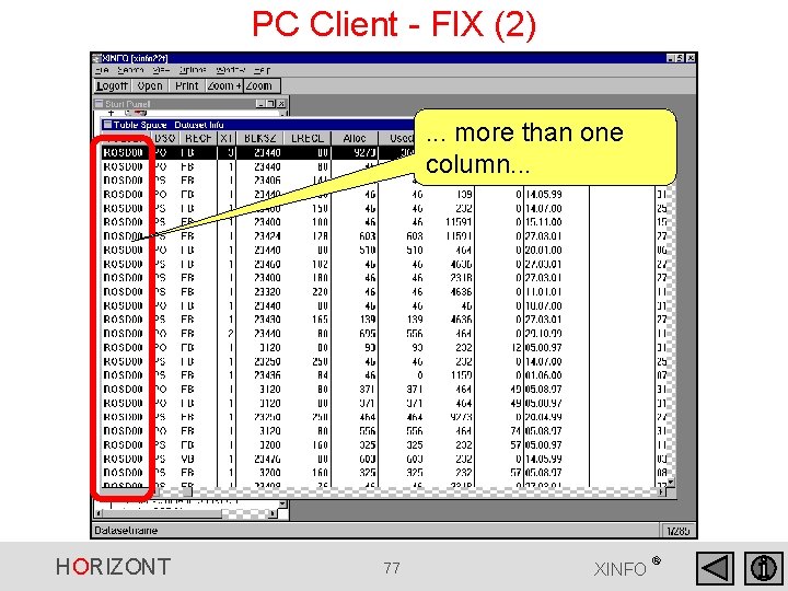 PC Client - FIX (2). . . more than one column. . . HORIZONT PC Client - FIX (2). . . more than one column. . . HORIZONT