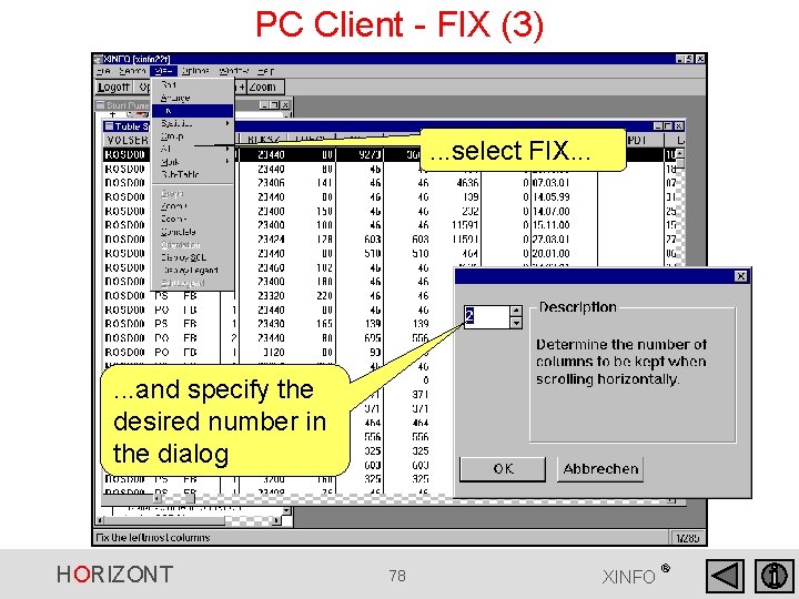 PC Client - FIX (3) . . . select FIX. . . and specify PC Client - FIX (3) . . . select FIX. . . and specify
